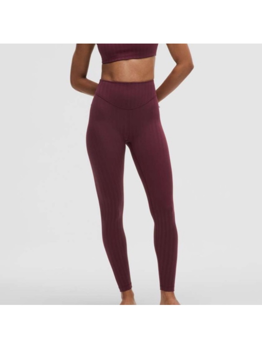Lululemon Wunder Under High-Rise Tight 28" *Tonal Stripe Size 6